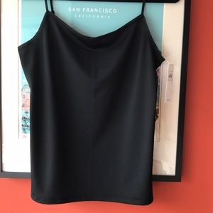 Ann Taylor black stretch cami top NWT
